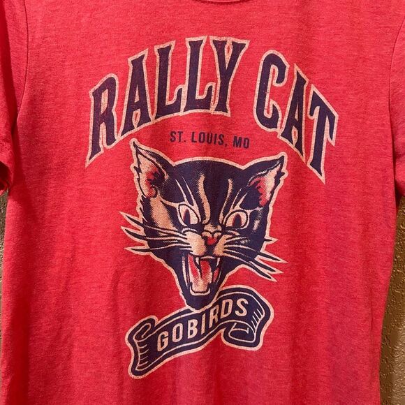 108 Stitches Rally Cat Women’s XL Red Short Sleeve Shirt - Picture 5 of 5